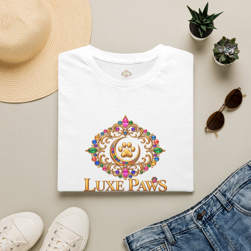 Luxe Paws Graphic T-Shirt — Elegant Pet Logo Tee