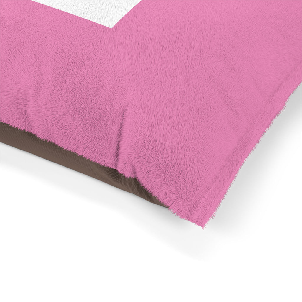 Luxe Paws Plush Pet Bed — Pink Designer Dog & Cat Cushion