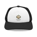 Luxe Paws Trucker Hat — Embroidered Dog Crest Foam Front Cap