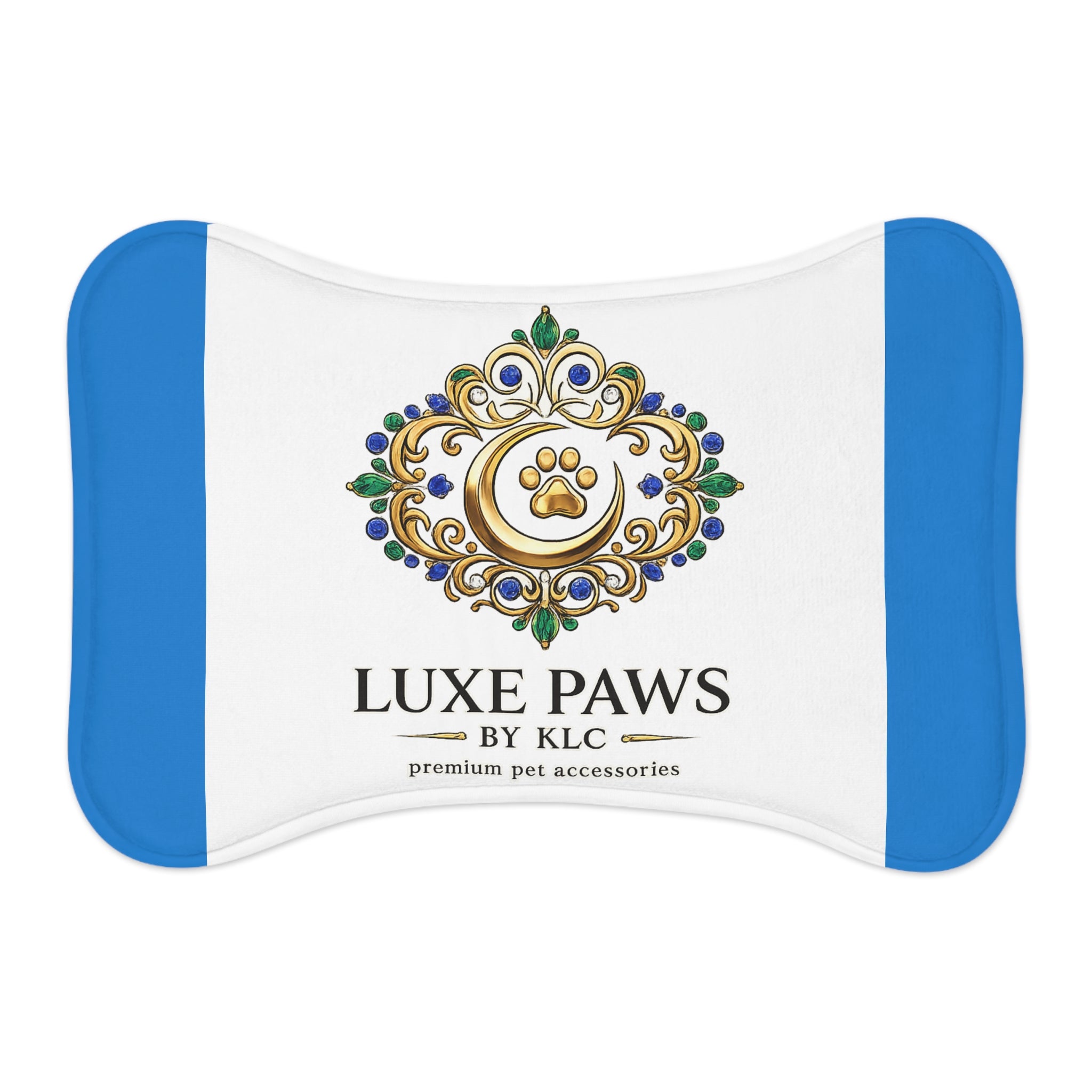 Luxe Paws Pet Feeding Mat — Decorative Non-Slip Placemat for Dog & Cat Bowls
