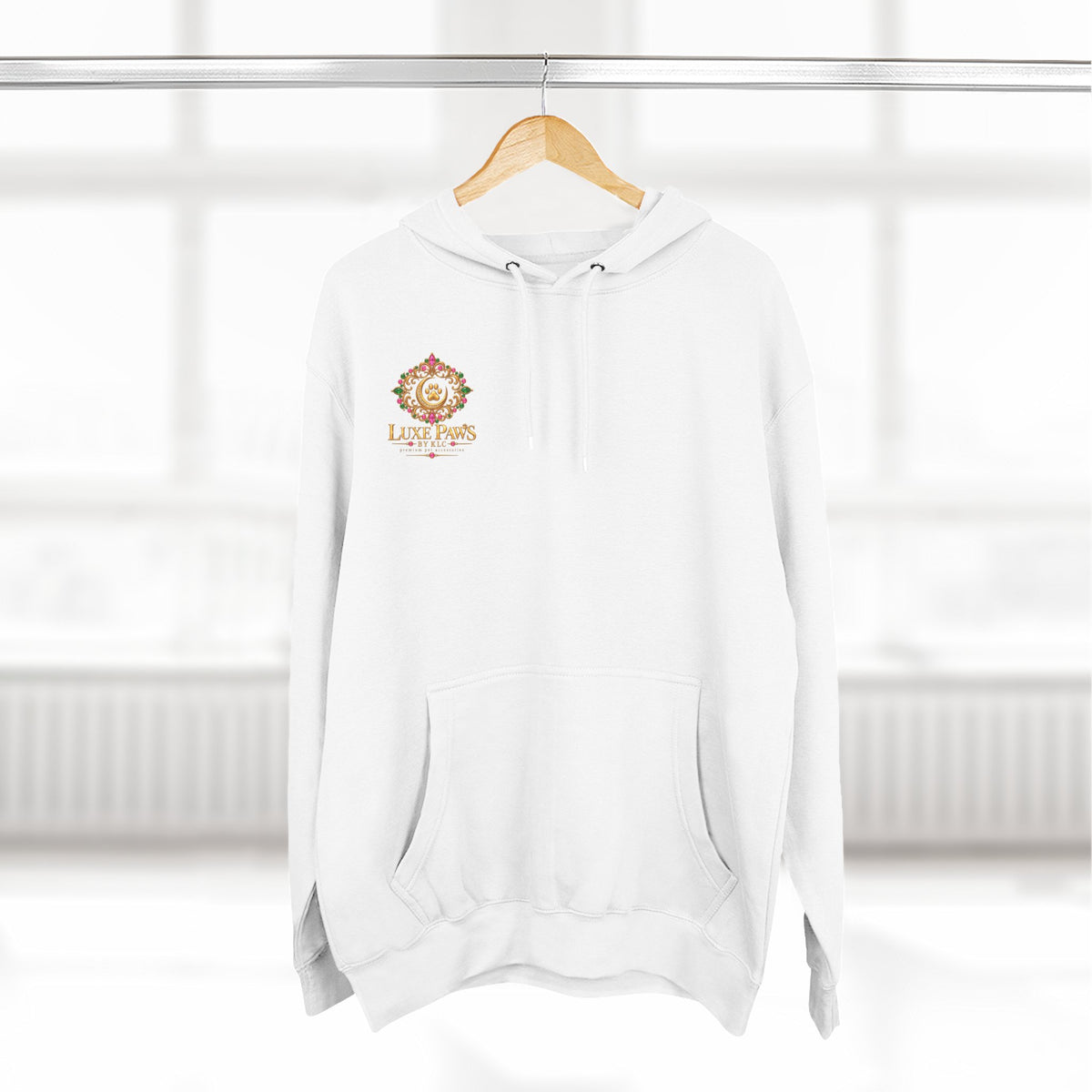 Luxe Paws Logo Hoodie — Premium Pet Boutique Pullover