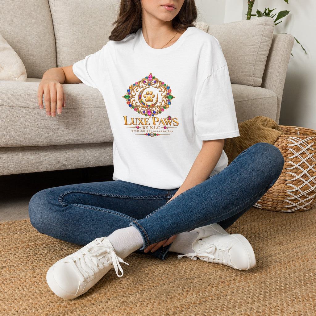 Luxe Paws Graphic T-Shirt — Elegant Pet Logo Tee