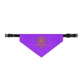 Clip-On Pet Bandana — Royal Purple 'Loyal Paws' Dog Collar Accessory