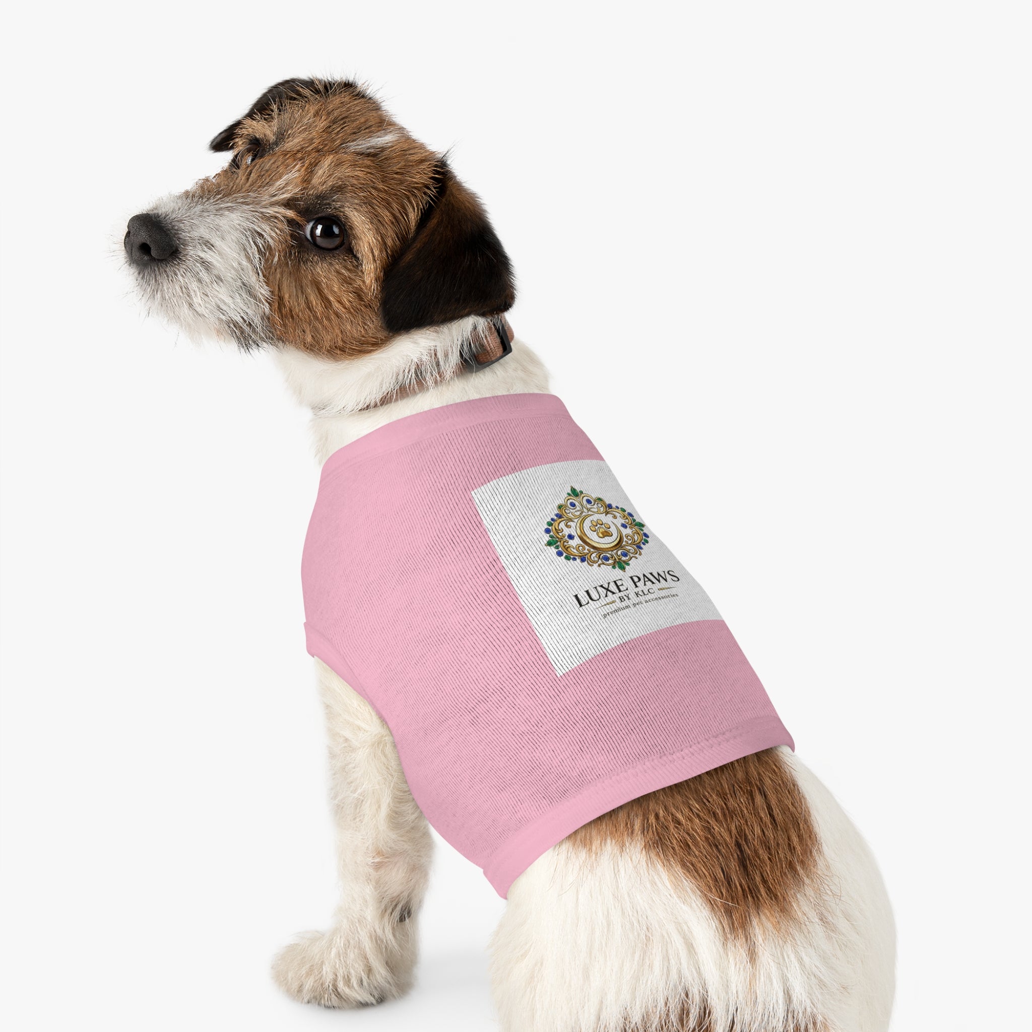 Luxe Paws Pet Tank Top — Ornate Paw Logo Dog Tee