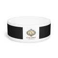 Luxe Paws Ceramic Pet Bowl – Elegant Black & Gold Designer Dog Bowl
