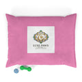 Luxe Paws Plush Pet Bed — Pink Designer Dog & Cat Cushion