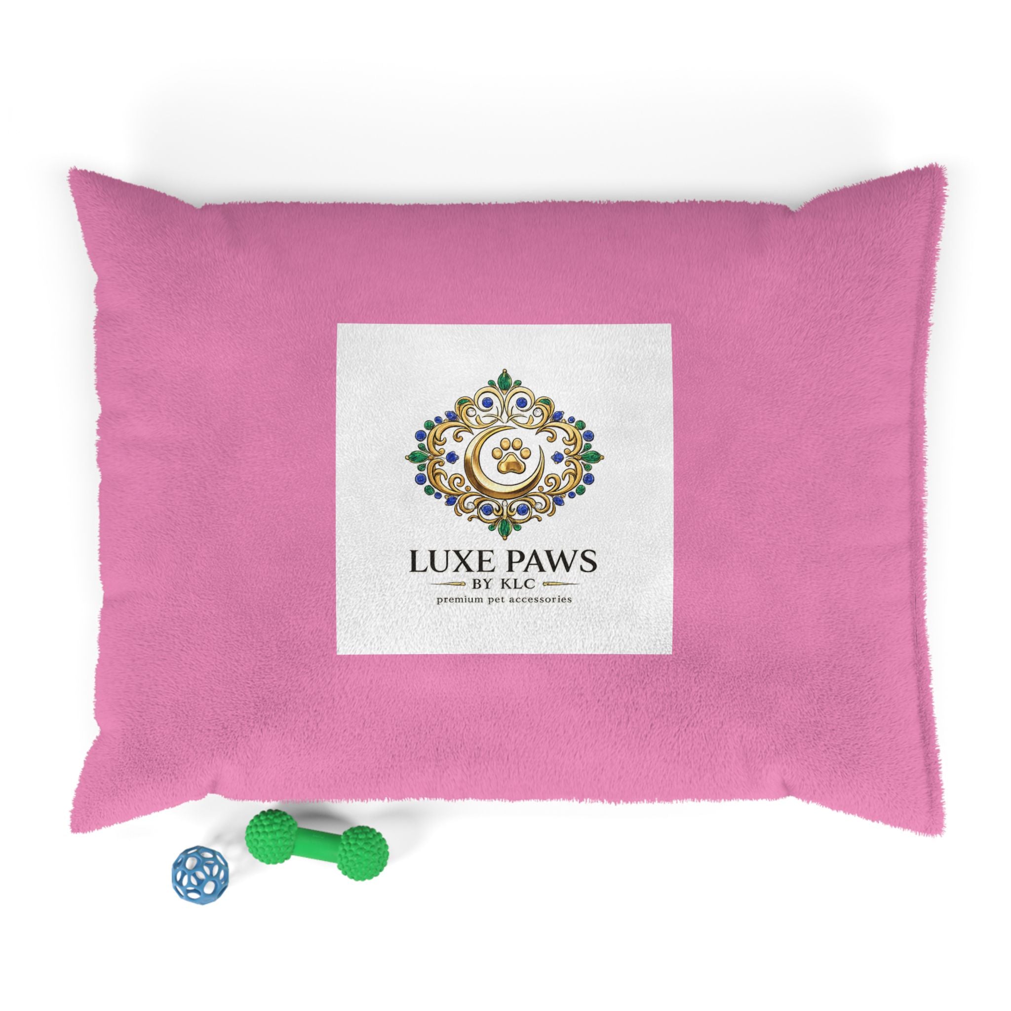 Luxe Paws Plush Pet Bed — Pink Designer Dog & Cat Cushion