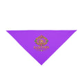 Luxe Paws Purple Pet Bandana — Gold Crest Dog & Cat Scarf