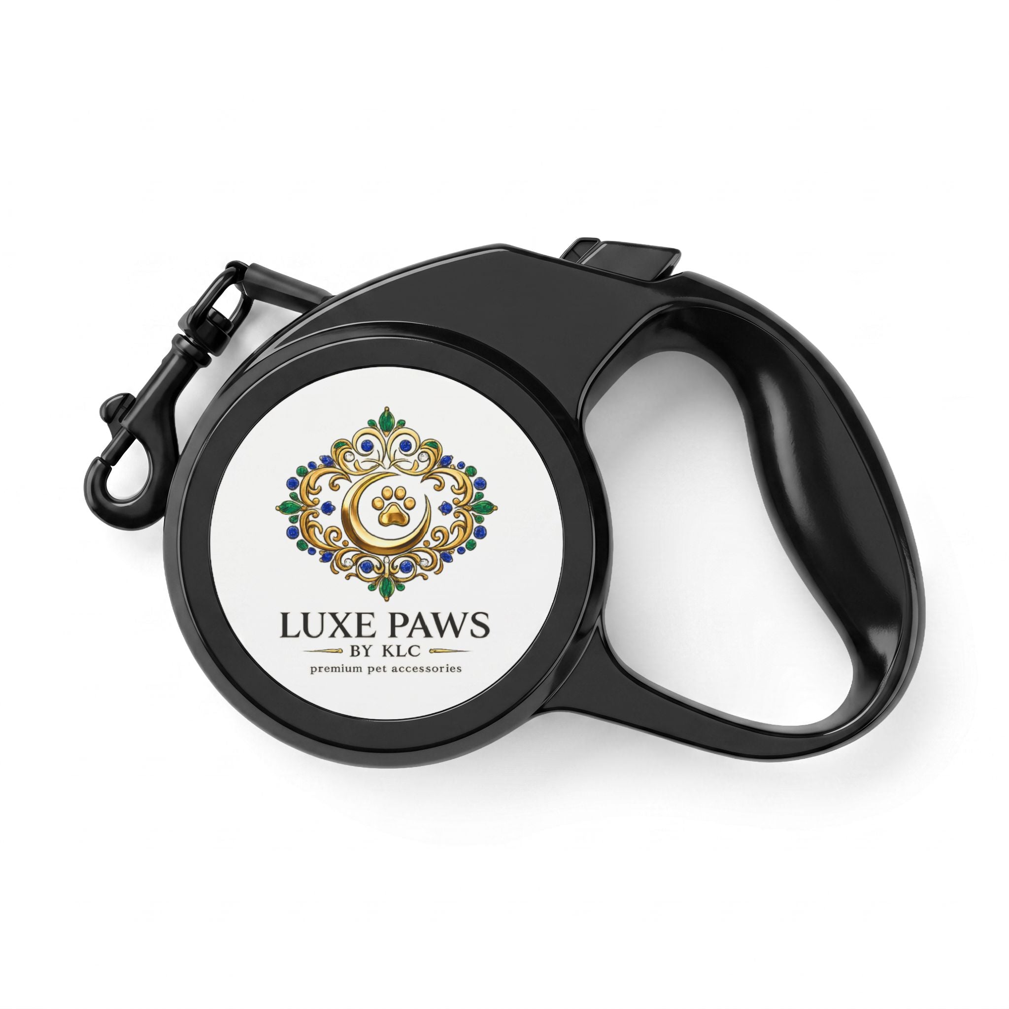 Luxe Paws Retractable Leash — Logo Pet Lead