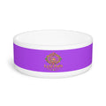 Luxe Paws Purple Pet Bowl — Decorative Ceramic Dog & Cat Bowl