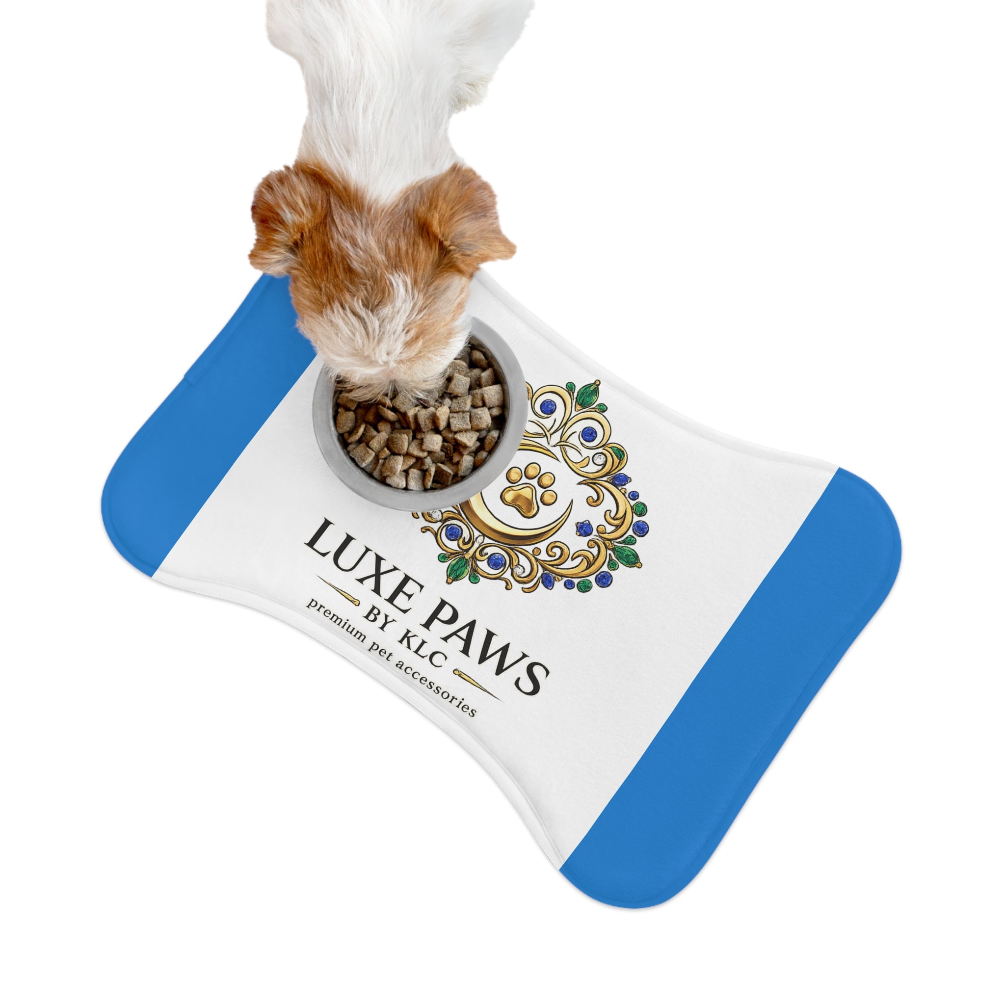 Luxe Paws Pet Feeding Mat — Decorative Non-Slip Placemat for Dog & Cat Bowls