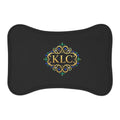 Monogram Pet Feeding Mat — Black Elegant Gold KLC Design