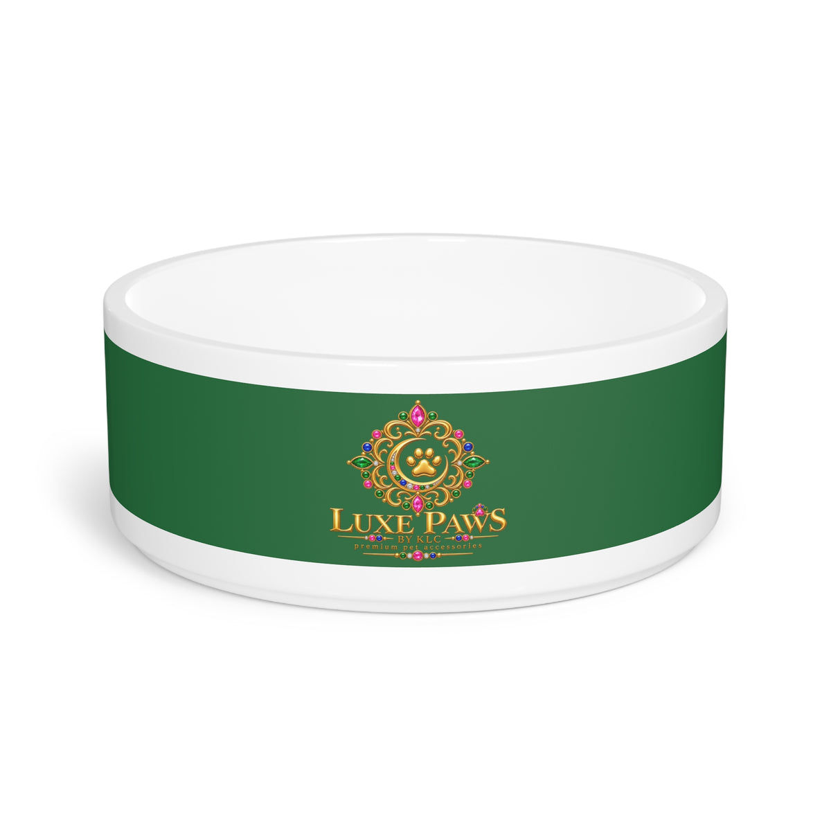 The Emerald Luxe Collection - Green Pet Bowl